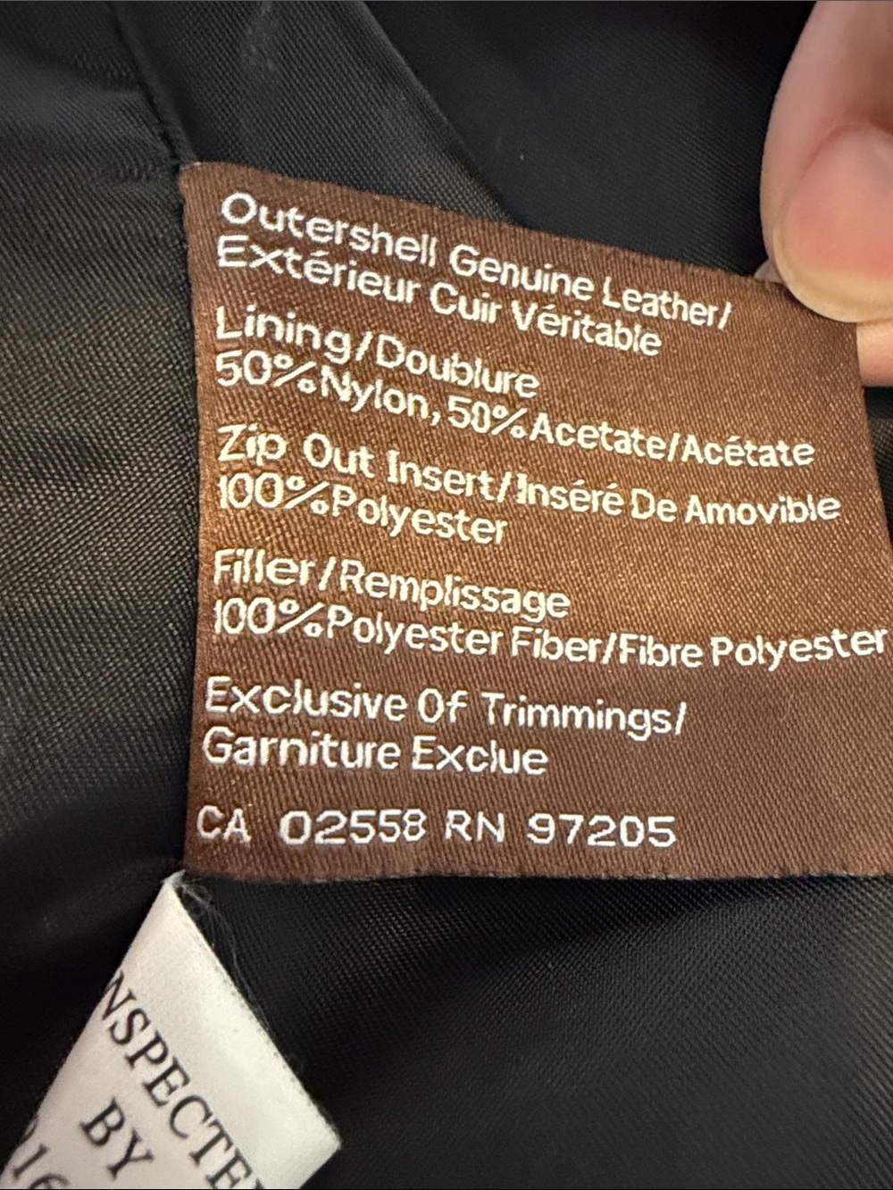 Danier Black Leather Bomber Jacket - Picture 5 of 6